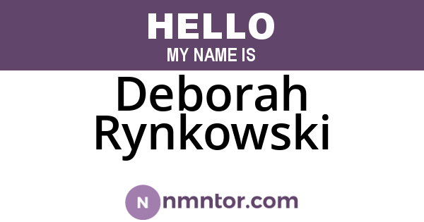 Deborah Rynkowski