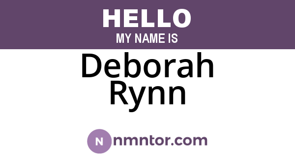 Deborah Rynn