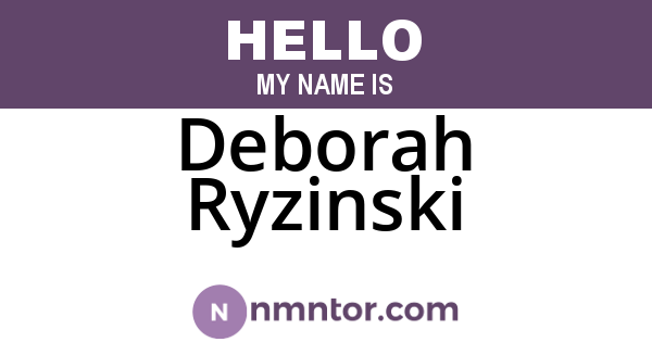 Deborah Ryzinski
