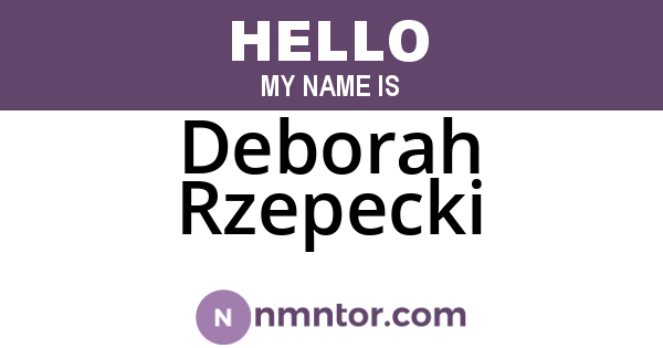 Deborah Rzepecki