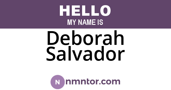 Deborah Salvador