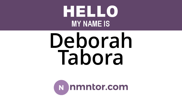 Deborah Tabora