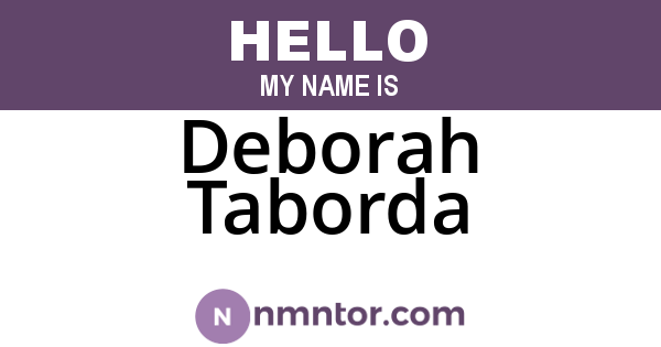 Deborah Taborda