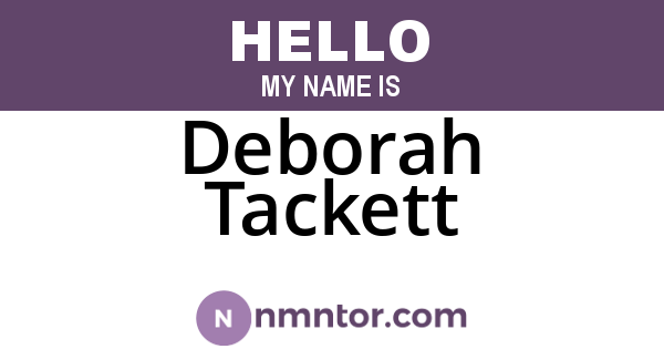 Deborah Tackett