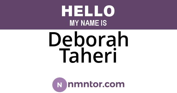 Deborah Taheri