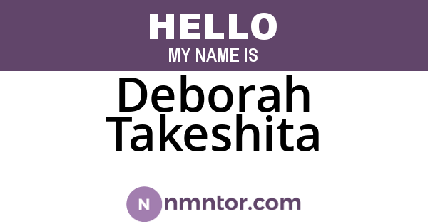 Deborah Takeshita