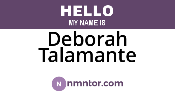 Deborah Talamante