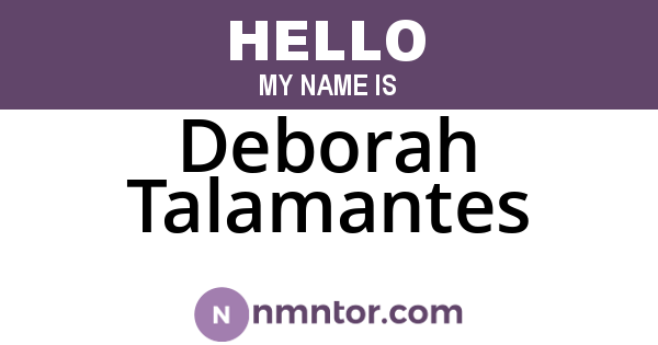 Deborah Talamantes