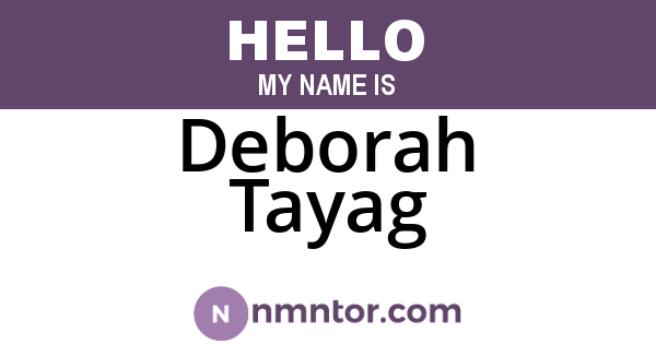 Deborah Tayag