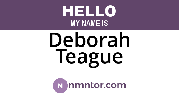 Deborah Teague