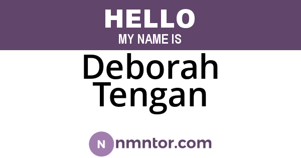 Deborah Tengan