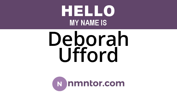 Deborah Ufford