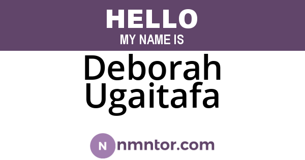 Deborah Ugaitafa