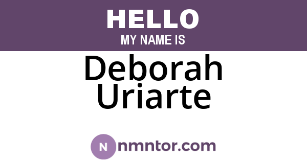 Deborah Uriarte