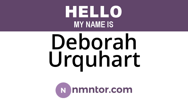 Deborah Urquhart