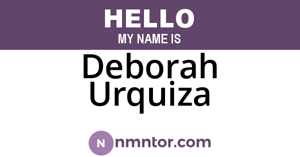Deborah Urquiza