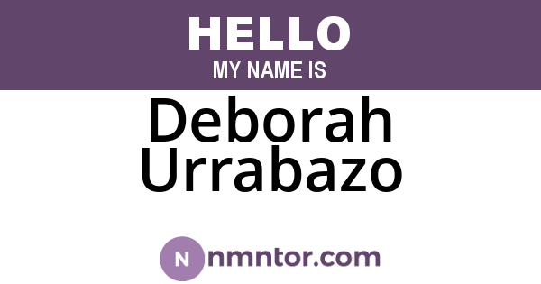 Deborah Urrabazo