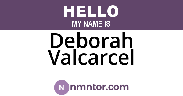 Deborah Valcarcel