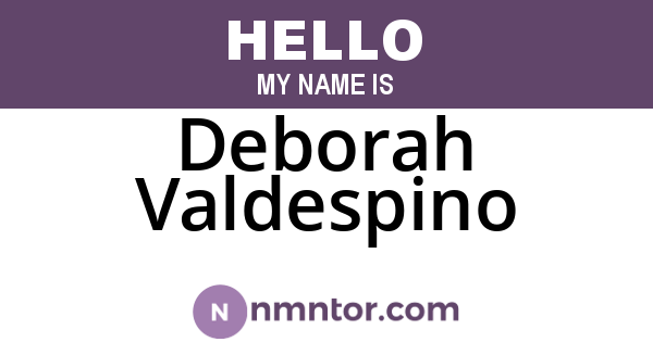 Deborah Valdespino