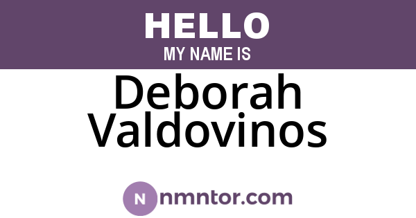 Deborah Valdovinos