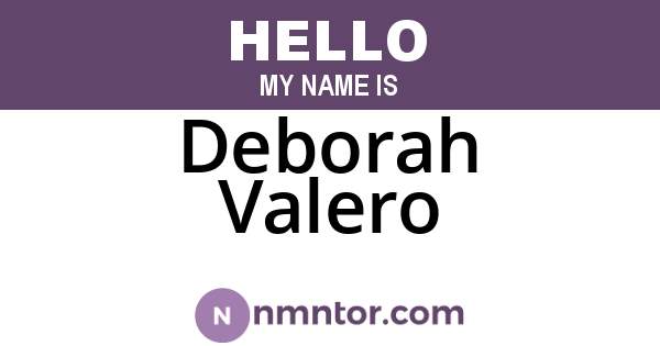 Deborah Valero