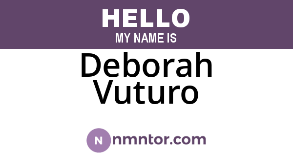 Deborah Vuturo