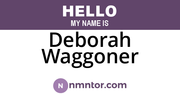 Deborah Waggoner