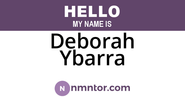 Deborah Ybarra