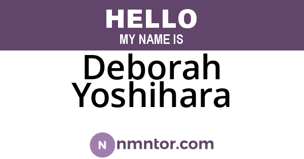Deborah Yoshihara