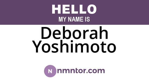Deborah Yoshimoto