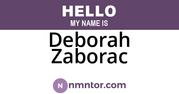 Deborah Zaborac