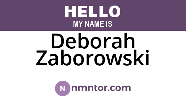 Deborah Zaborowski