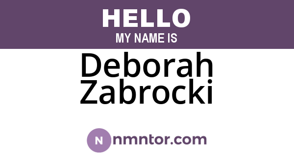 Deborah Zabrocki