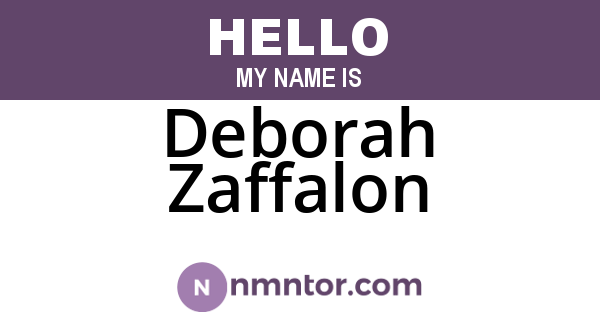 Deborah Zaffalon
