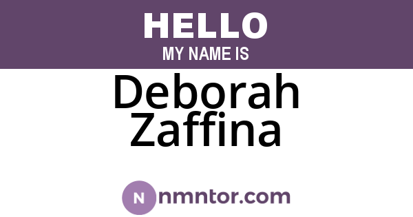 Deborah Zaffina