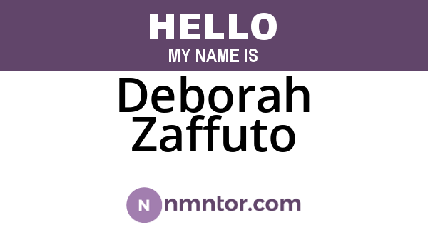 Deborah Zaffuto