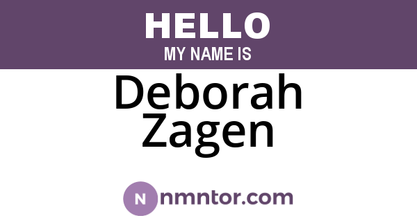 Deborah Zagen