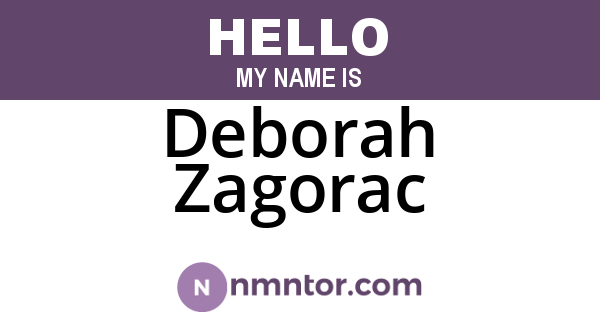 Deborah Zagorac
