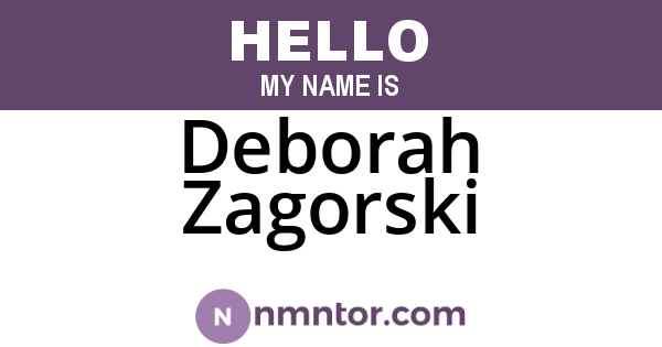 Deborah Zagorski