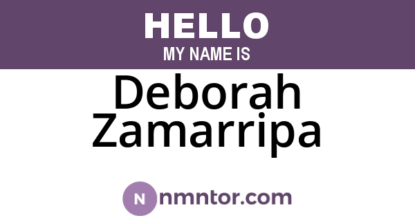 Deborah Zamarripa