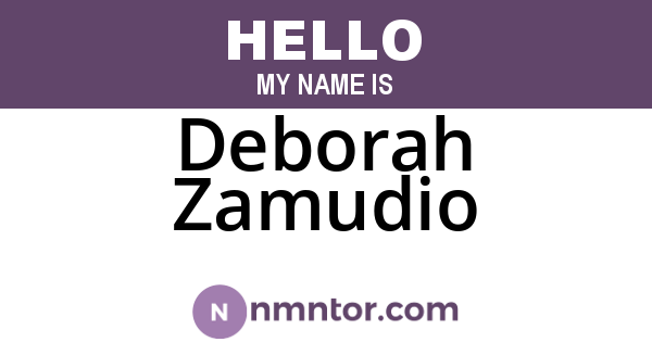 Deborah Zamudio