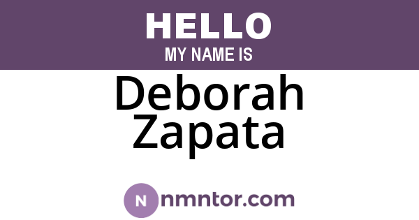 Deborah Zapata
