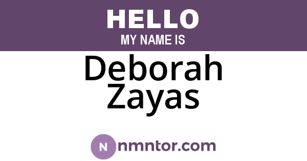 Deborah Zayas