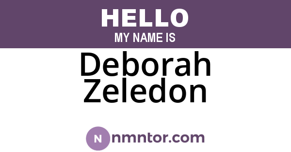Deborah Zeledon