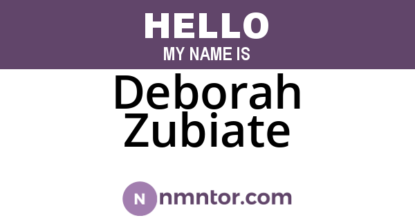 Deborah Zubiate