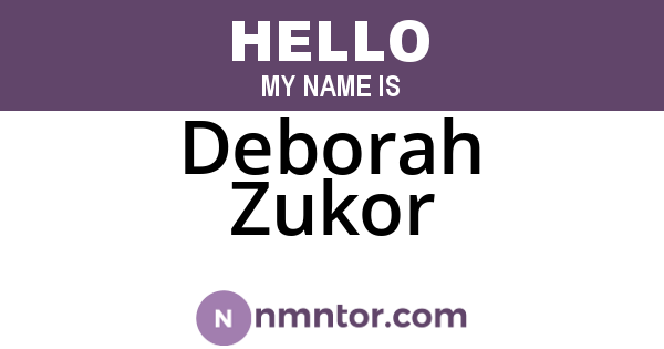 Deborah Zukor