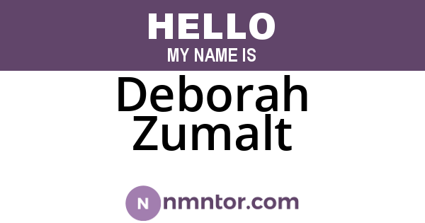 Deborah Zumalt