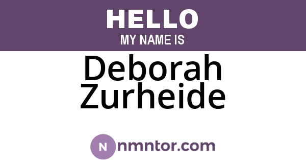 Deborah Zurheide