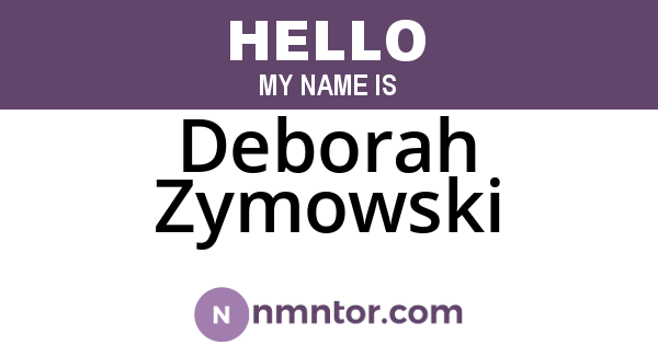 Deborah Zymowski