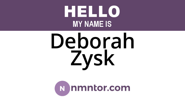 Deborah Zysk